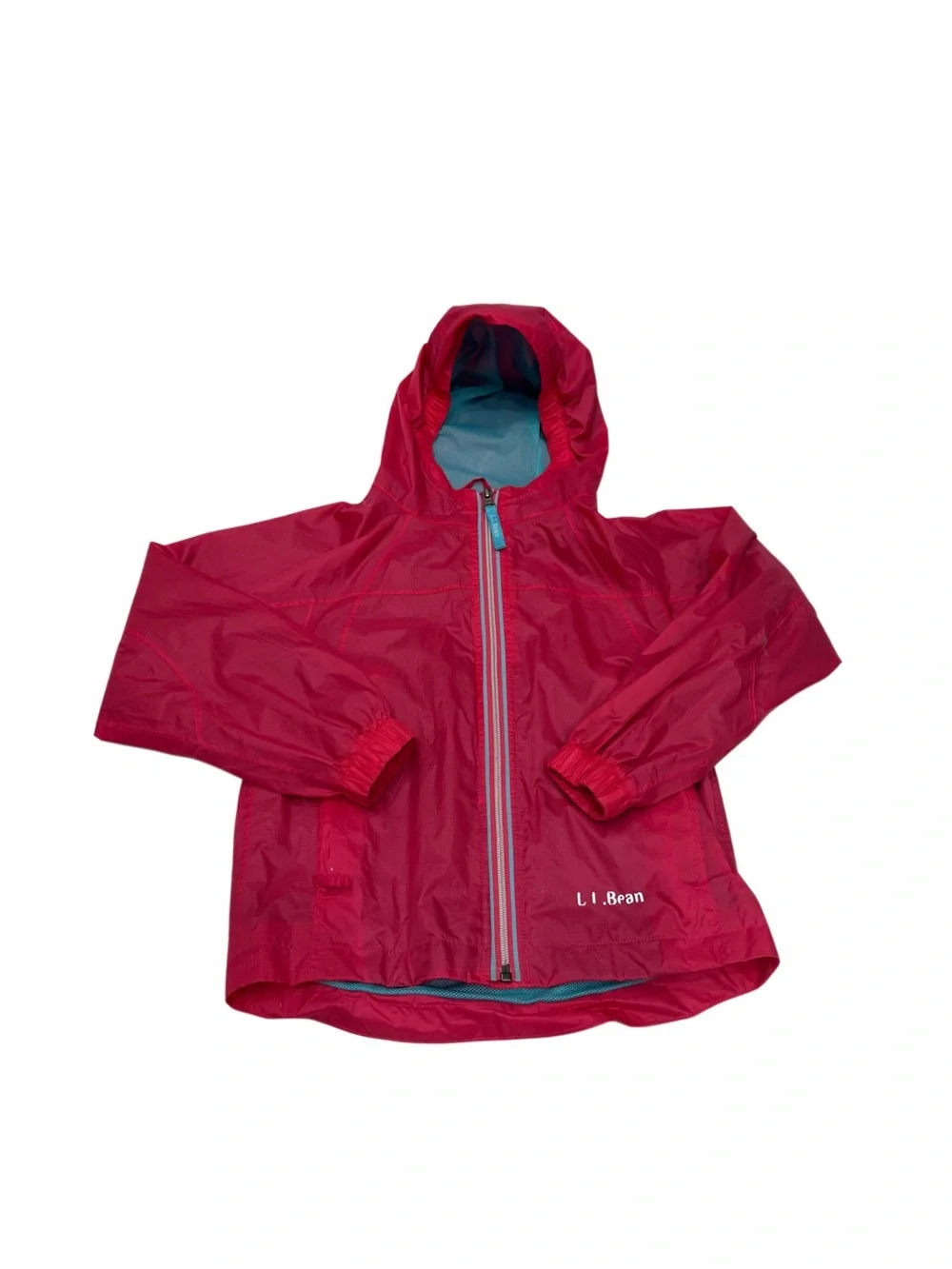 L.L.Bean Pink Girl Windbreaker‎ hooded size5-6